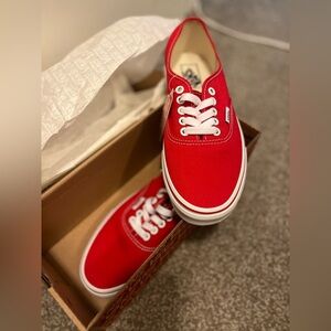 Vans Authentic Red Shoes